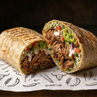 Pork Tinga Burrito 350 g (picant) TEX-MEX FIESTA  la Rexo LunchBox din Târgu Mureş
