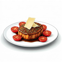 Cotlet de porc mix aroma Mancăruri gătite si minuturi la Pizza Rustic din Târgu Mureş