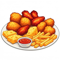 Platou mixt crocant 2 persoane  Platouri  la Pizza Rustic din Târgu Mureş