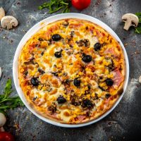 Capriciosa 1450 g PIZZA PARTY 50 cm (REȚETĂ NOUĂ) la Rexo LunchBox din Târgu Mureş