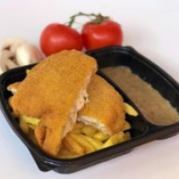 Cheesy Schnitzel Box 140/170/80 g RETRO LUNCH BOX la Rexo LunchBox din Târgu Mureş