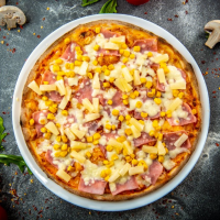 Hawaii 620 g PIZZA STANDARD 32 cm (REȚETĂ NOUĂ) la Rexo LunchBox din Târgu Mureş