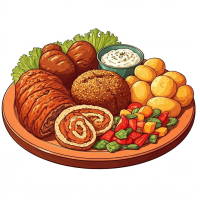 Platou de snitele 4 persoane  Platouri  la Pizza Rustic din Târgu Mureş