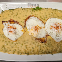 Mancare de mazare cu ochiuri/muratura/paine/desert Meniu la Omamix din Târgu Mureş