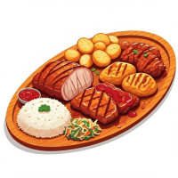 Platou Grill 2 persoane  Platouri  la Pizza Rustic din Târgu Mureş