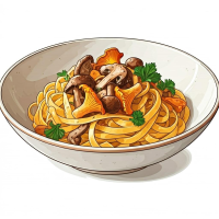 Tagliatelle FUNGHI MISTI Primi piatti vegetariano la Fresca Pasta Bar din Târgu Mureş