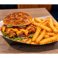 Burger de pui Burgers la La Pascan din Târgu Mureş