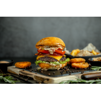 Muse Extra Smashburger COMBO (with fries & sauce) 630 g Special Burgers la Negro Cafe - Lounge din Târgu Mureş