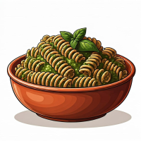 Fusilli PESTO GENOVESE FRESCO Primi piatti vegetariano la Fresca Pasta Bar din Târgu Mureş