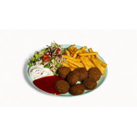 Farfurie falafel Meniu vegan la Turkish Steak House Restaurant din Târgu Mureş