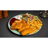 Farfurie cașcaval pane Meniu vegan la Turkish Steak House Restaurant din Târgu Mureş